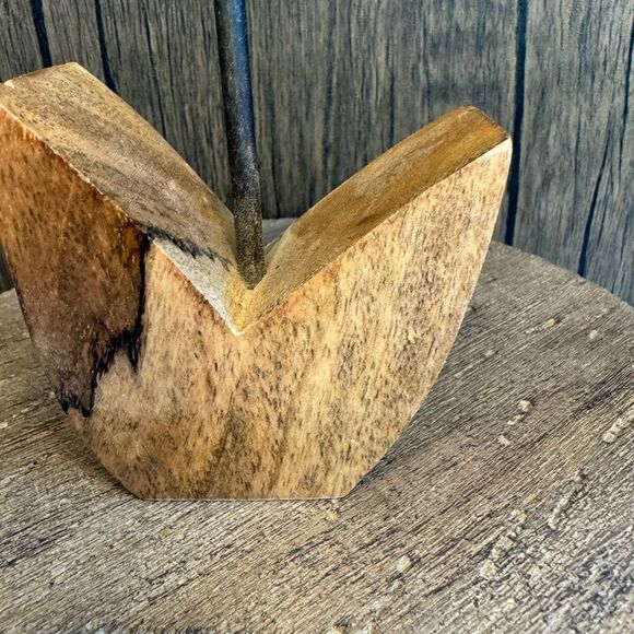 Home Decor Mango Wood SUNFLOWER Sitter NEW FAST SHIP - Picture 4 of 7